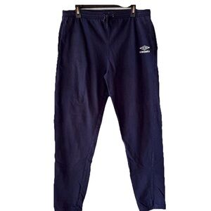 Umbro Men's Dark Navy Joggers with Logo